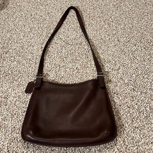 Dark brown coach bag